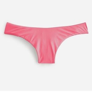 J crew curved waist cheeky bikini bottoms tea rose pink NWT Sz XS